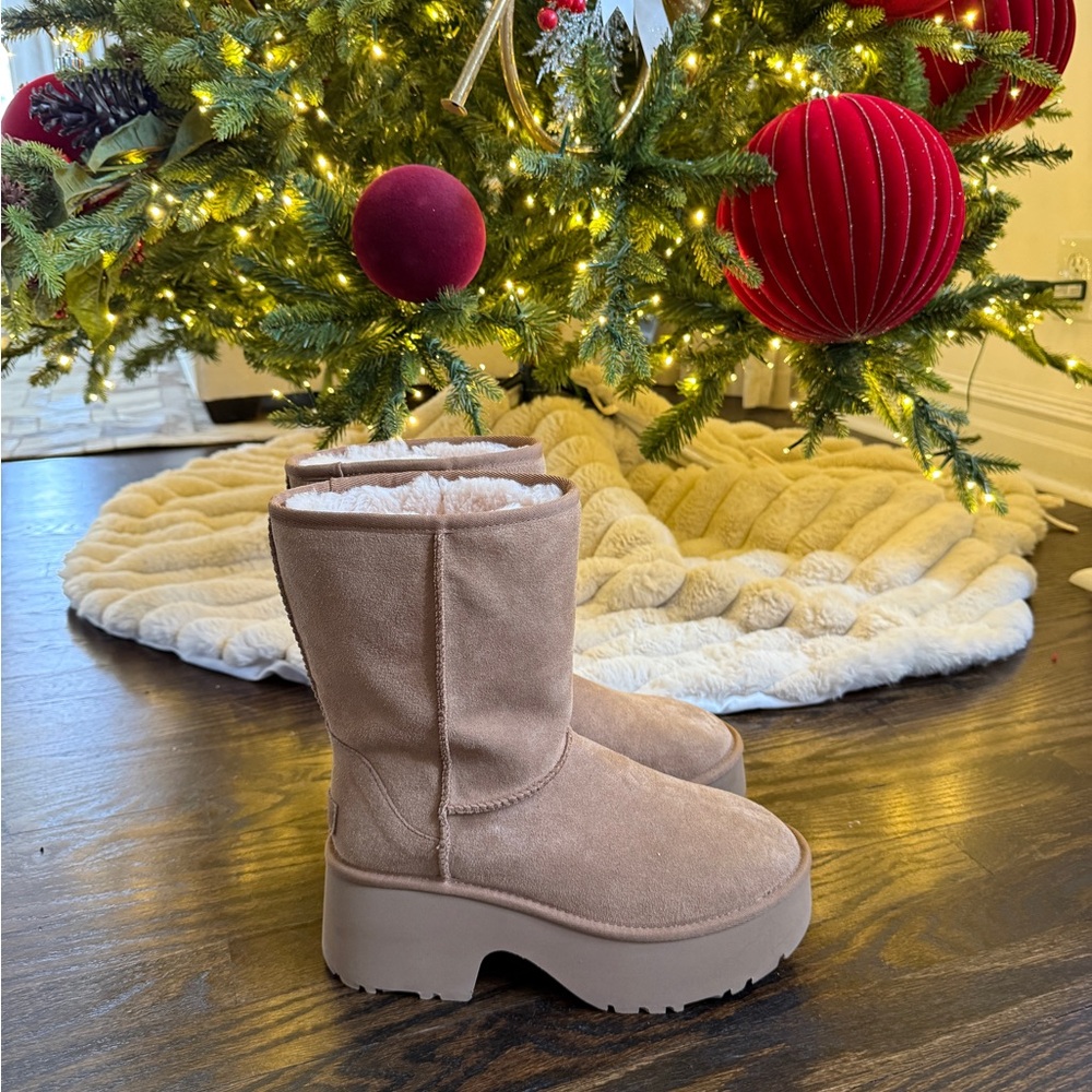 UGG Tan Platform Winter Boots - image 3